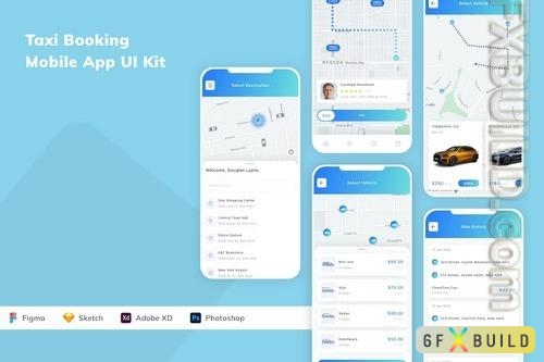 Taxi Booking Mobile App UI Kit
