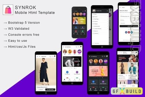 Synrok - Mobile HTML Template