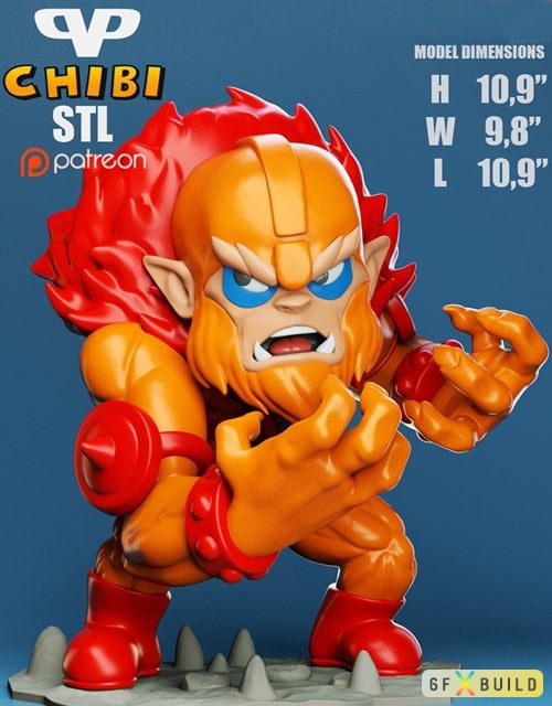 Beast Man Chibi 3D Print