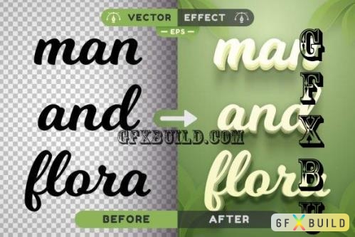 Green Flora - Editable Text Effect - 7811788