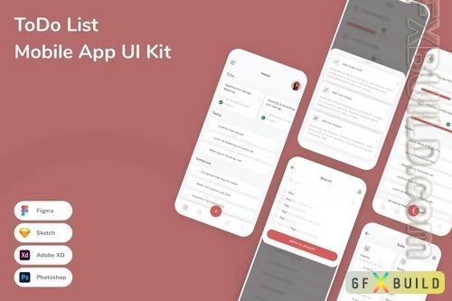 ToDo List Mobile App UI Kit