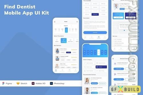 Find Dentist Mobile App UI Kit