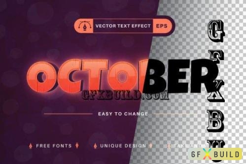 Halloween October - Editable Text - 10200322