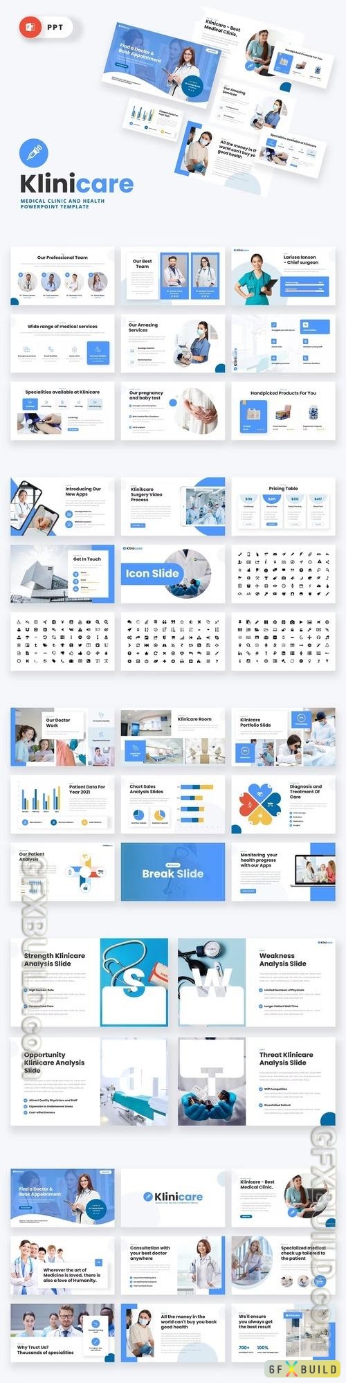 KLINICARE - Medical Clinic Powerpoint Template