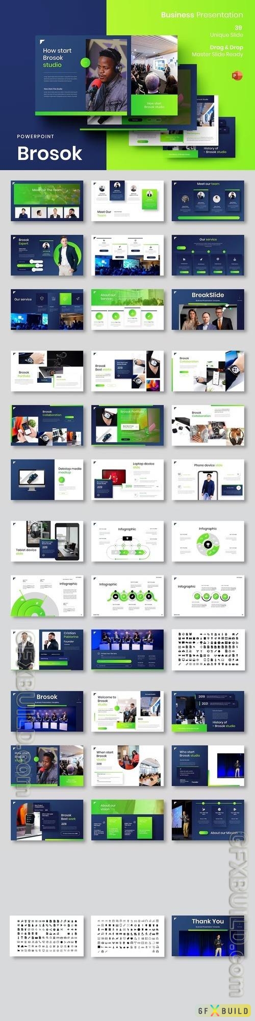 Brosok - Business Powerpoint, Keynote and Google Slides Template
