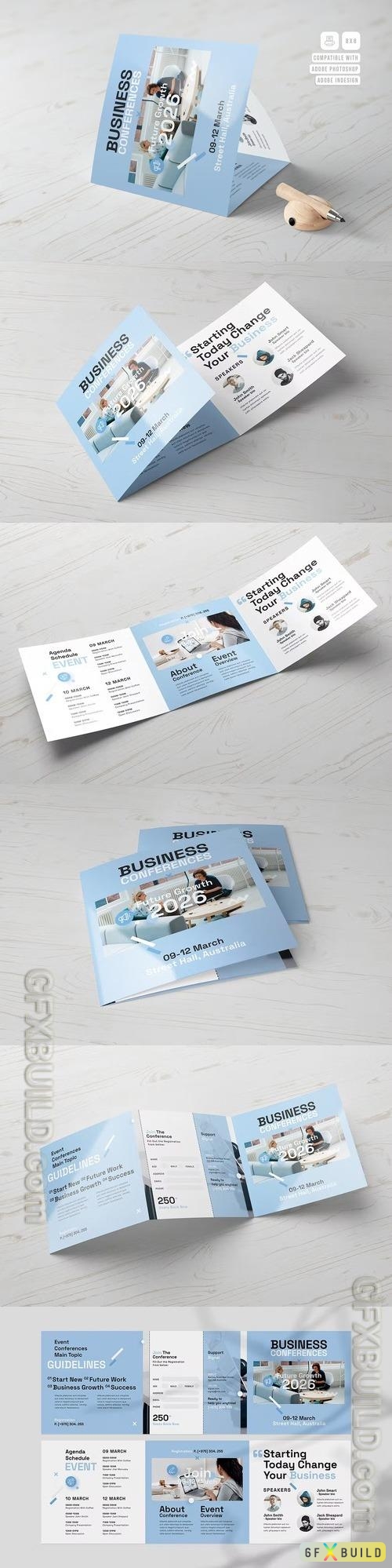 Conference Square Trifold Brochure
