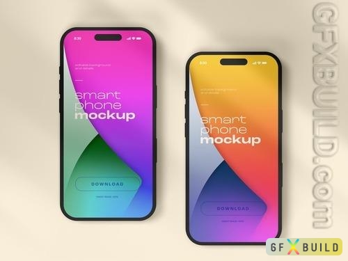 Smart Phone Mockup Design with Editable Background 535891763 PSDT