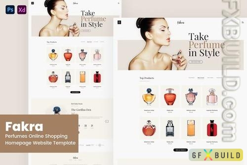 Fakra - Perfumes Shopping Online Website Design