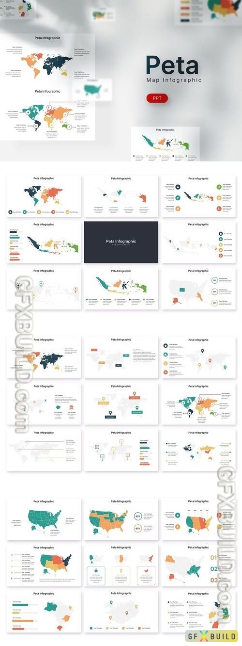 Peta Infographic - Powerpoint Template
