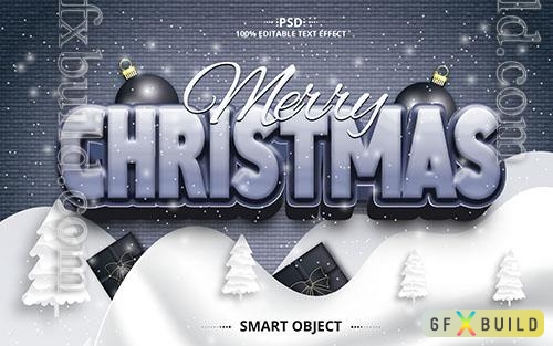 PSD merry christmas best creative text psd design