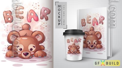 Vector teddy bear poster and merchandising vol 2