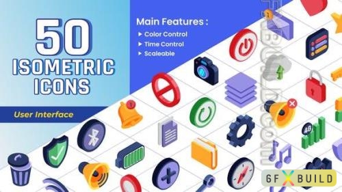 Videohive - Isometric Icons - User Interface 43670876