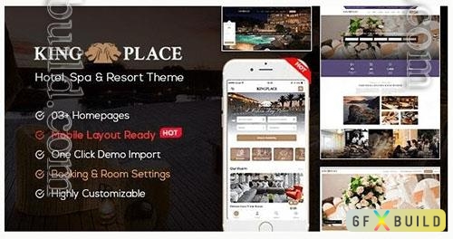 ThemeForest - KingPlace v1.2.9 - Hotel Booking, Spa & Resort WordPress Theme (Mobile Layout Ready) NULLED/20990483
