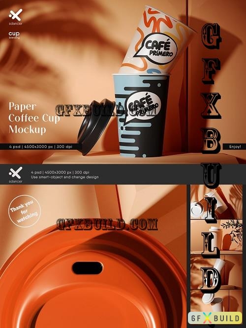 Paper Coffee Cup Mockup - 2504722