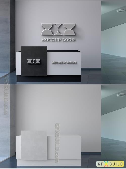 Adobestock - Wall Office Branding Logo Mockup 454226061