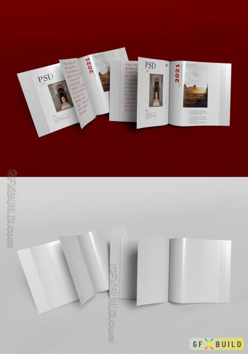 Adobestock - Two Paper Magazine Mockup 442971099
