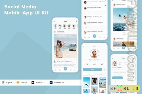 Social Media Mobile App UI Kit