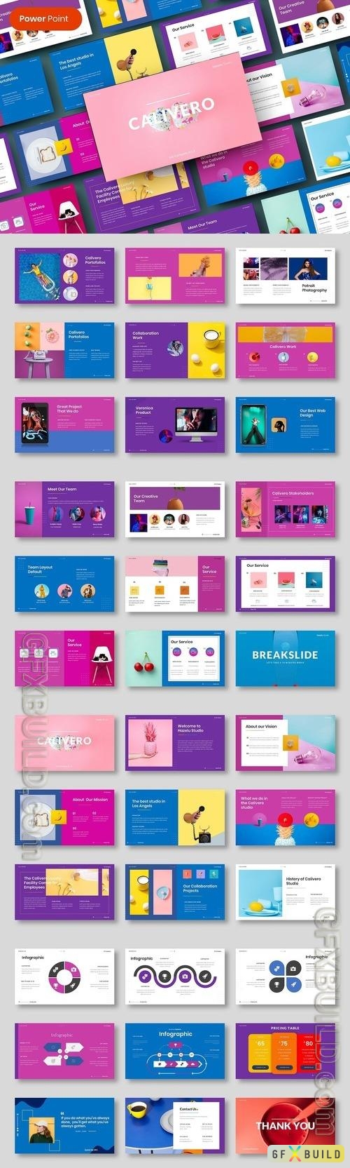 Calivero – Creative Business PowerPoint Template