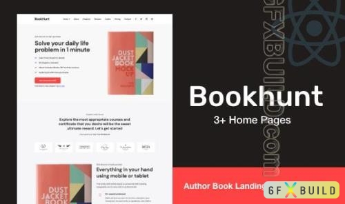 Themeforest - Bookhunt - Author eBook Landing React Template 37726453