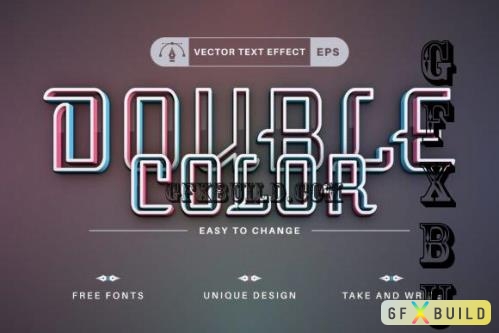 Double Color - Editable Text Effect - 17669178
