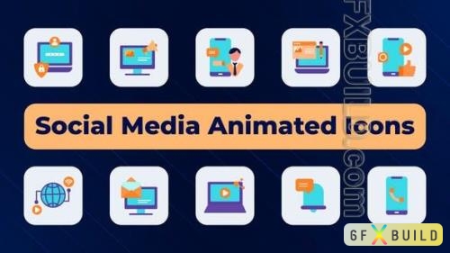 Videohive - Social Media Animated Icons 51002684